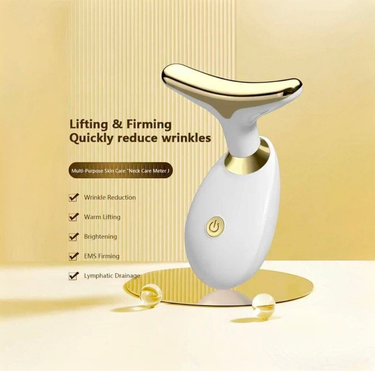 3-in-1 EMS Facial & Neck Lifting Massager