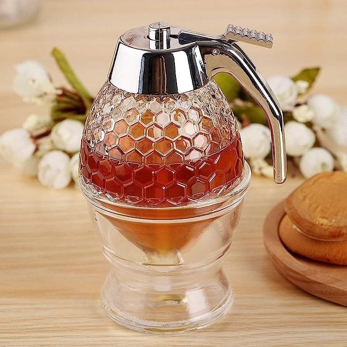 No-Drip Honey Dispenser with Stand