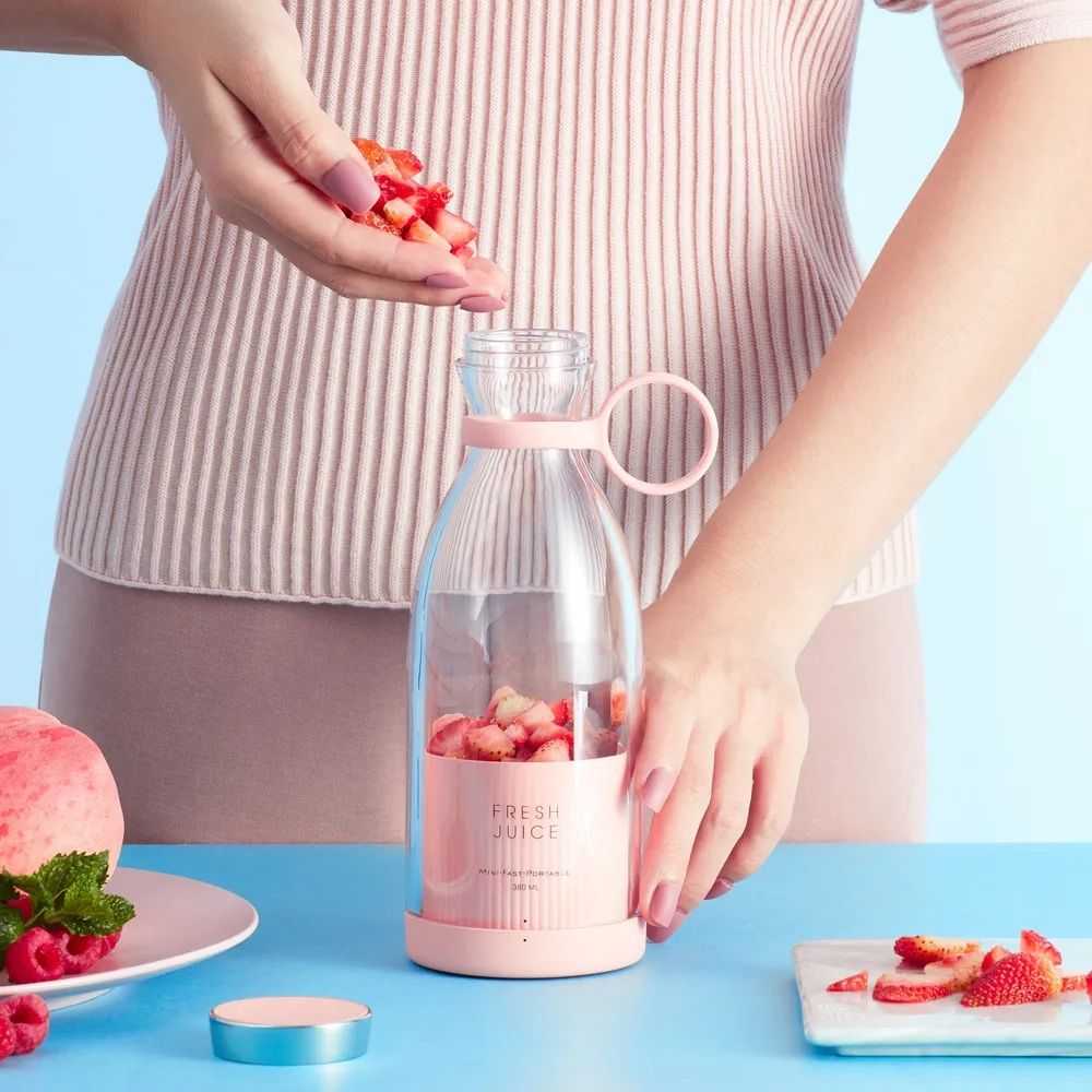 Portable Rechargeable Juicer Blender Bottle – Mini Smoothie Maker